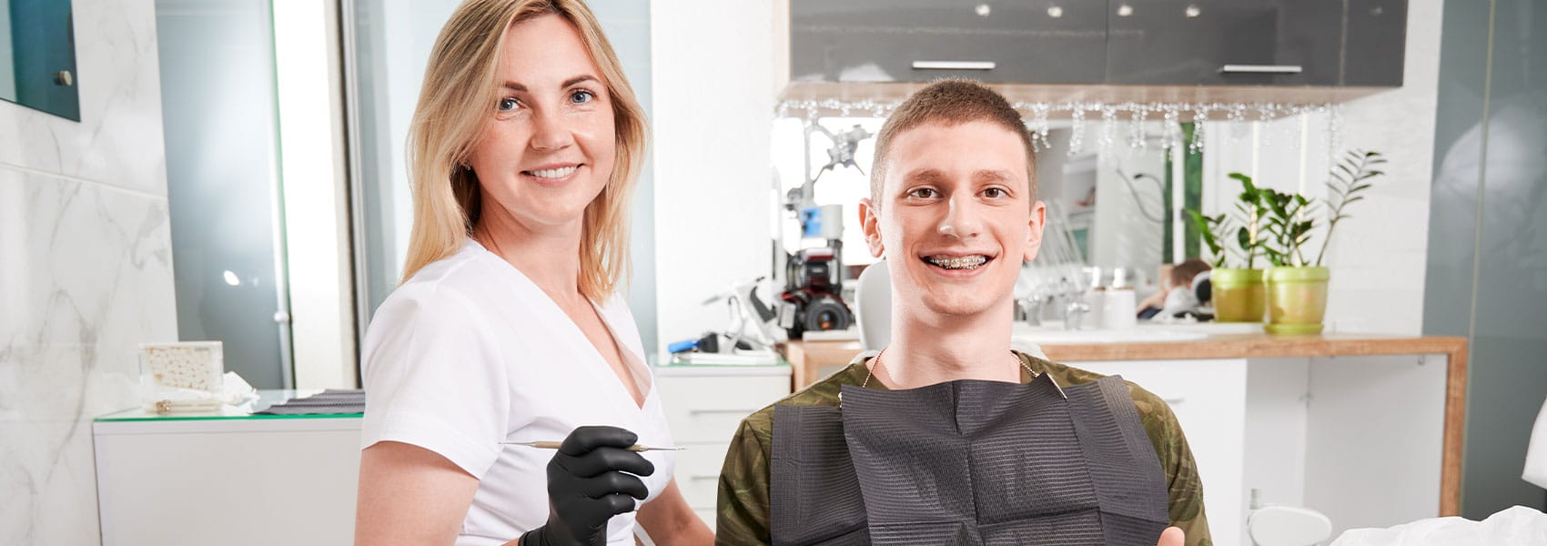 Boy at the dental