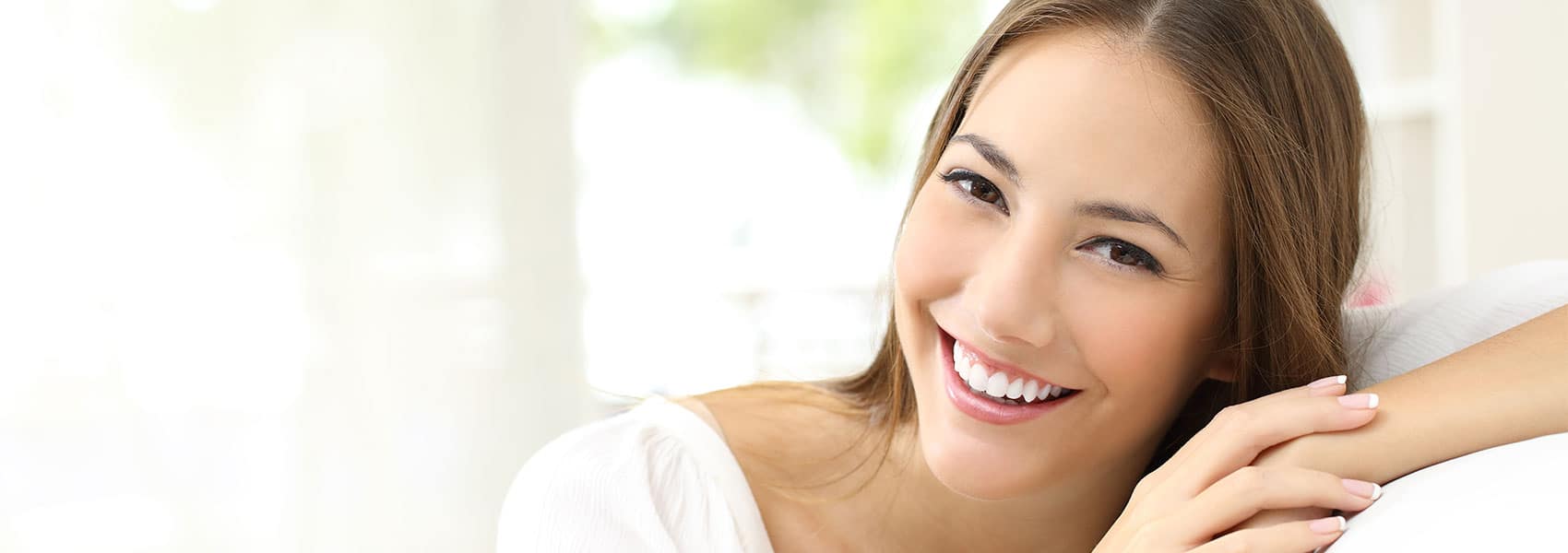 Beautiful woman smiling