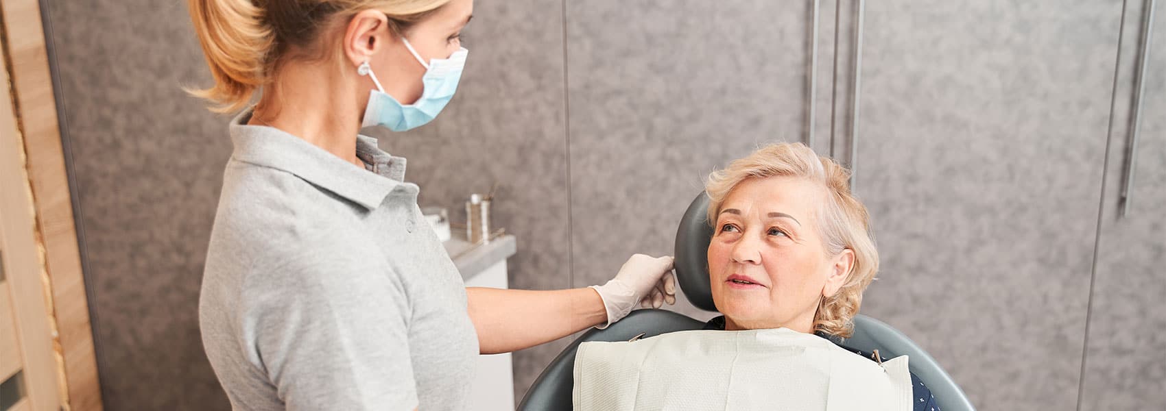 Dentist and patient